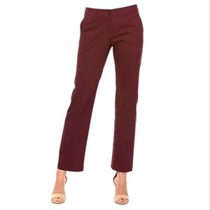Midrise Modern Fit Straight-Leg Dress Pants